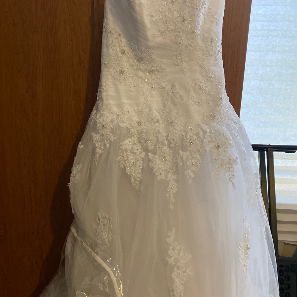 David’s Bridal Tulle Wedding Dress WG3316